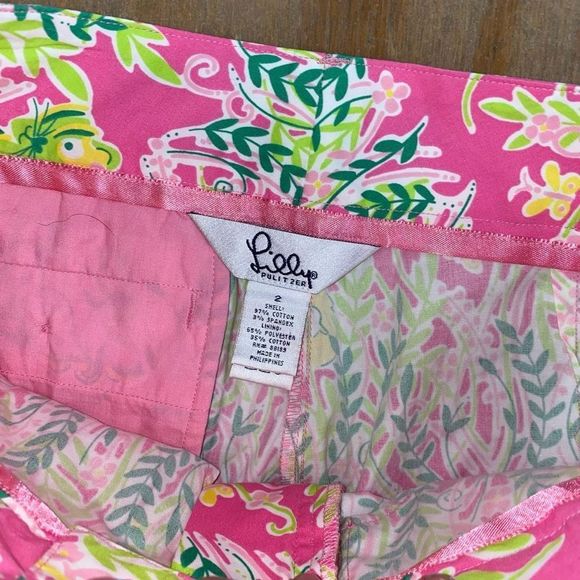 Lilly Pulitzer 🐾 Millionaire’s Row Jungle Print Cargo Capri Pants Size 2 - Picture 3 of 8
